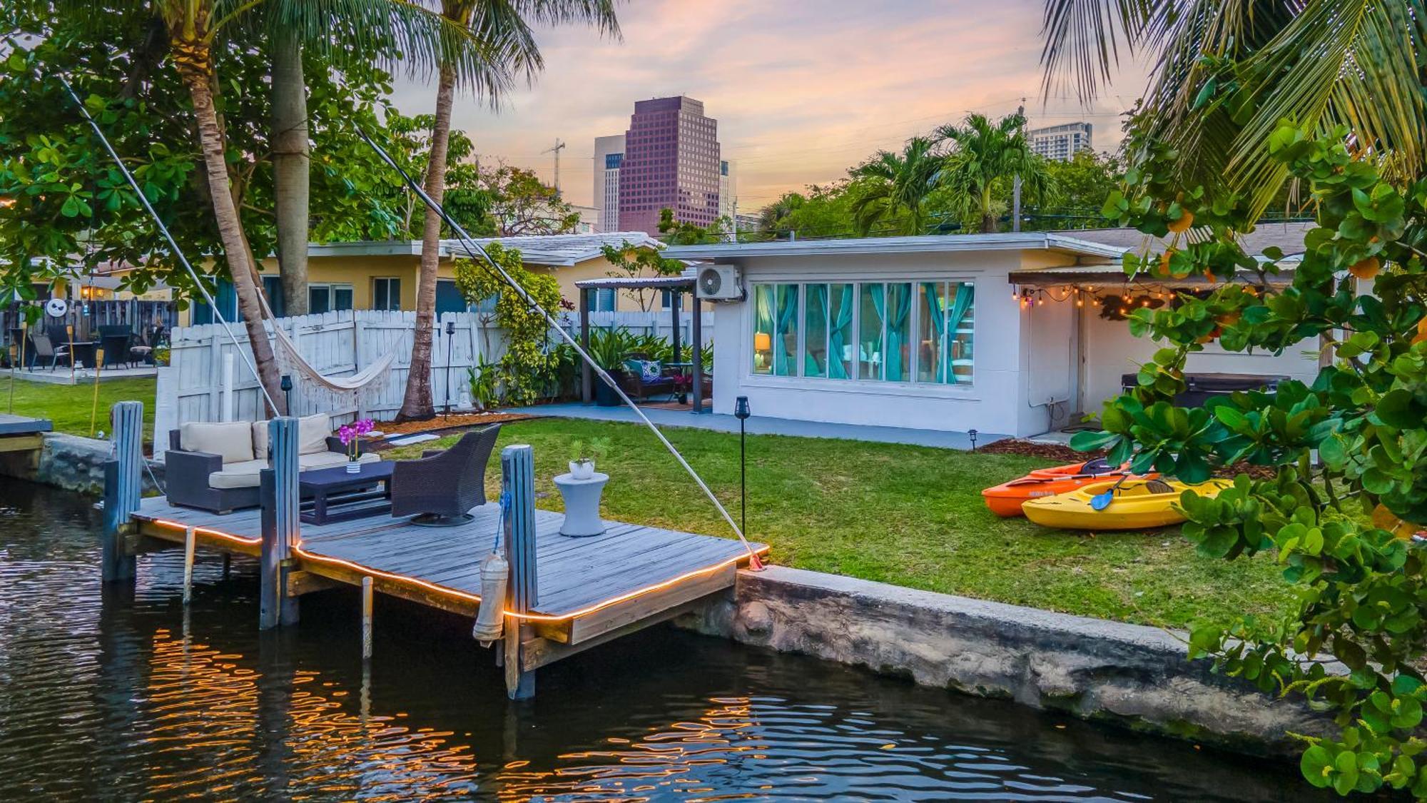 Riverwalk Villa I Private Dock & Hot Tub Fort Lauderdale Esterno foto